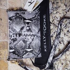 Kelly Tooke Snake print Crossbody Clutch